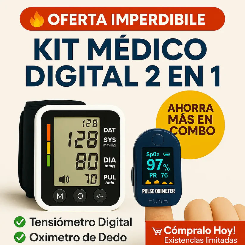 Kit Control Total: Oximetro + Tensiometro
