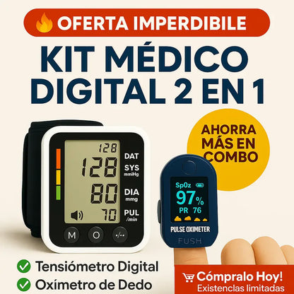 Kit Control Total: Oximetro + Tensiometro