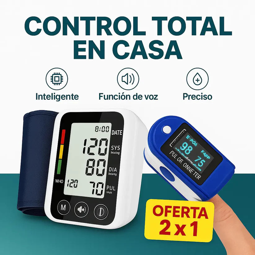Kit Control Total: Oximetro + Tensiometro
