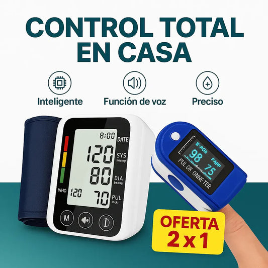Kit Control Total: Oximetro + Tensiometro